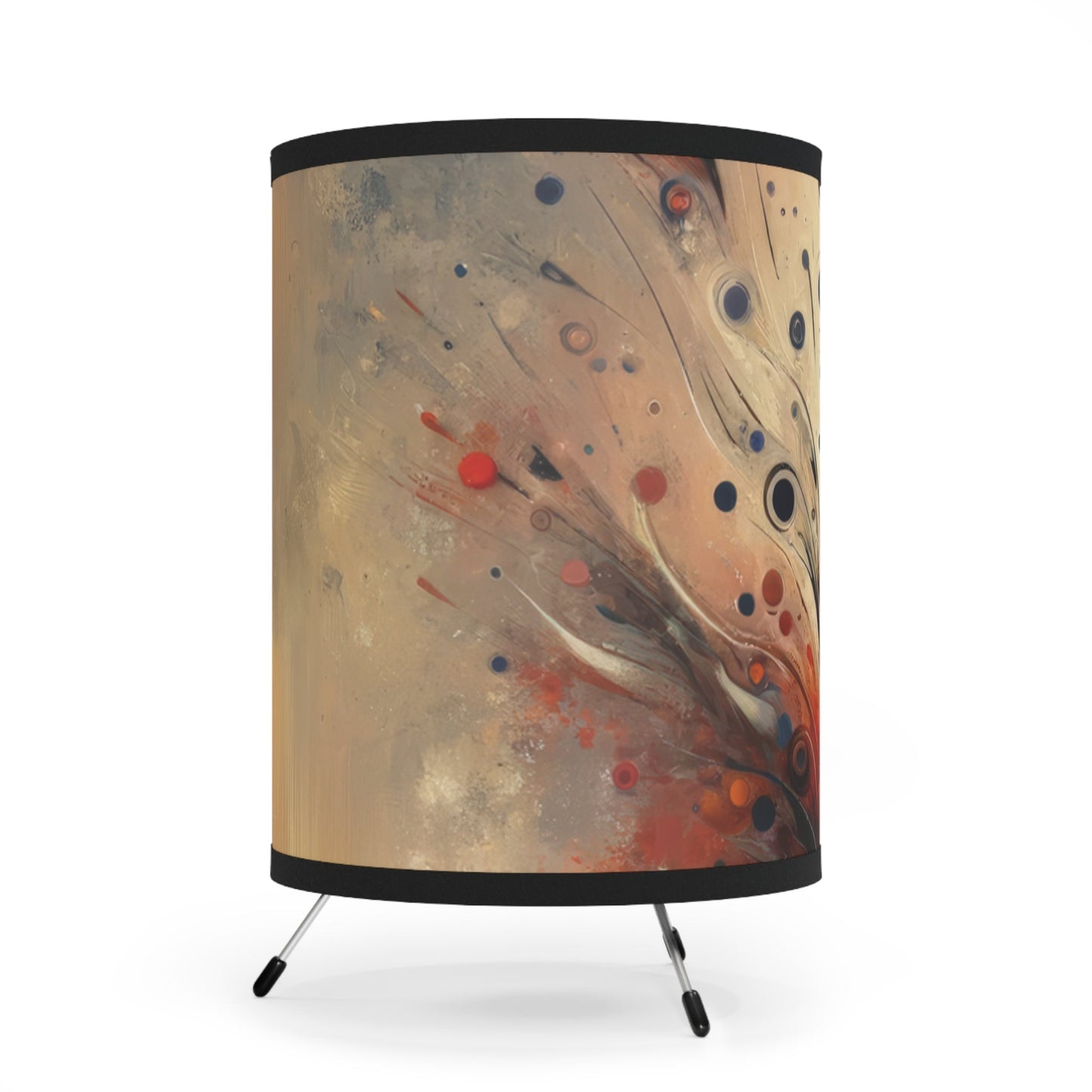 Whispering Thoughts Emergence Tripod Lamp with High-Res Printed Shade, US\CA plug - ATUH.ART