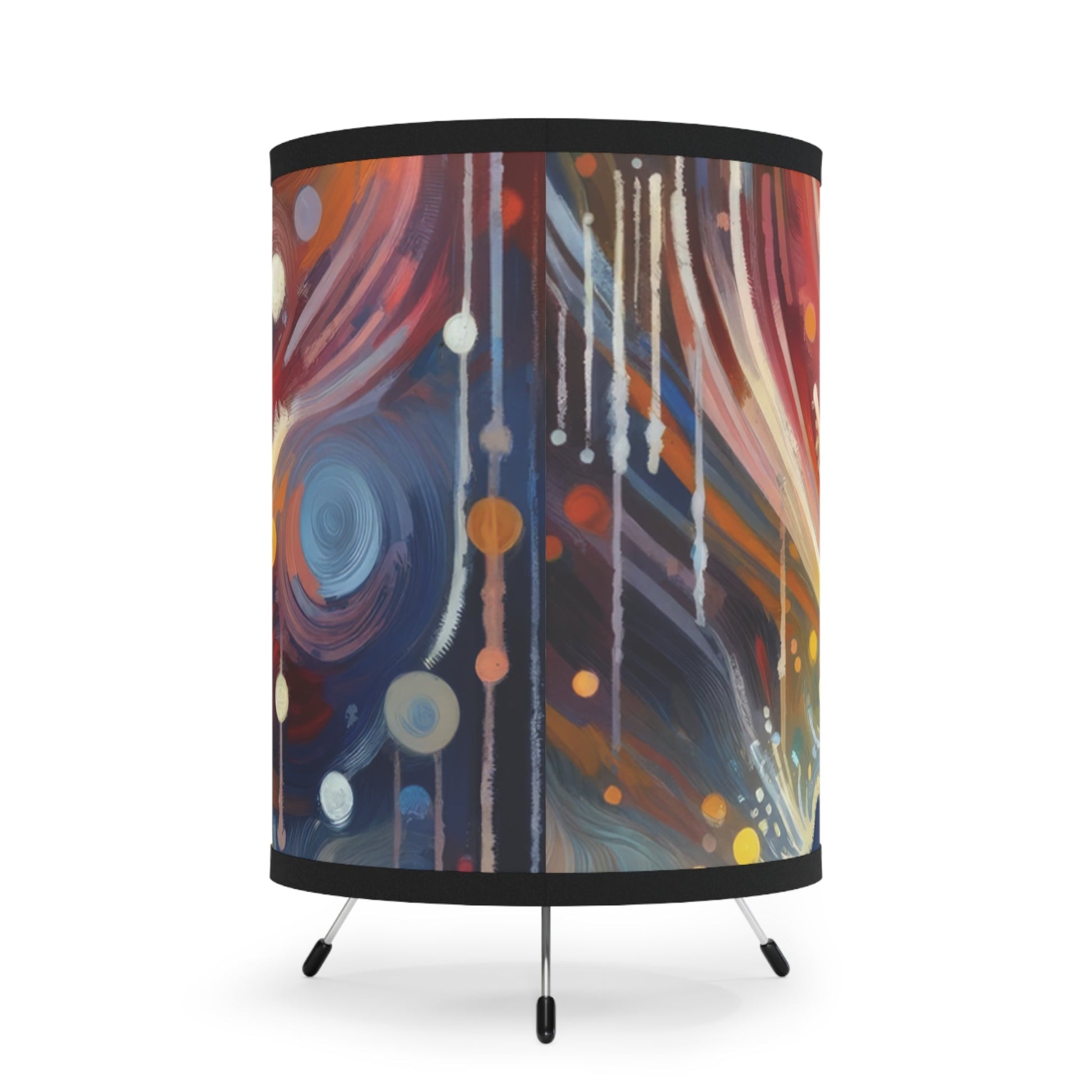 Wholehearted Divine Dance Tripod Lamp with High-Res Printed Shade, US\CA plug - ATUH.ART