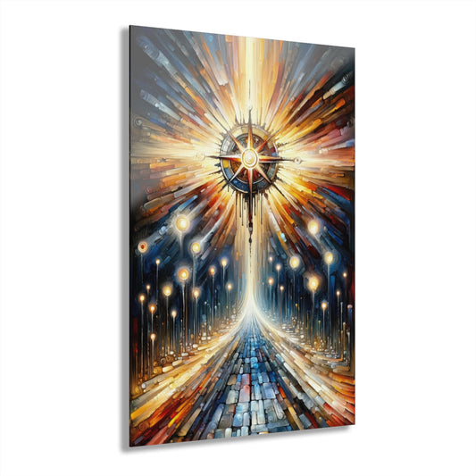 Wisdom Compass Journey Acrylic Prints (French Cleat Hanging) - ATUH.ART