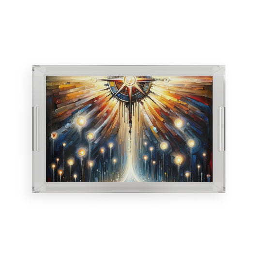 Wisdom Compass Journey Acrylic Serving Tray - ATUH.ART