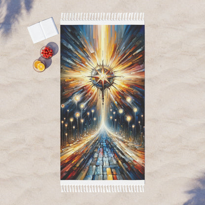 Wisdom Compass Journey Boho Beach Cloth - ATUH.ART