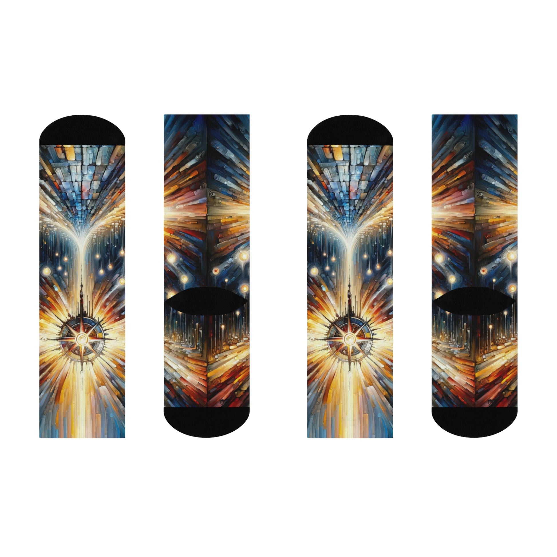 Wisdom Compass Journey Cushioned Crew Socks - ATUH.ART