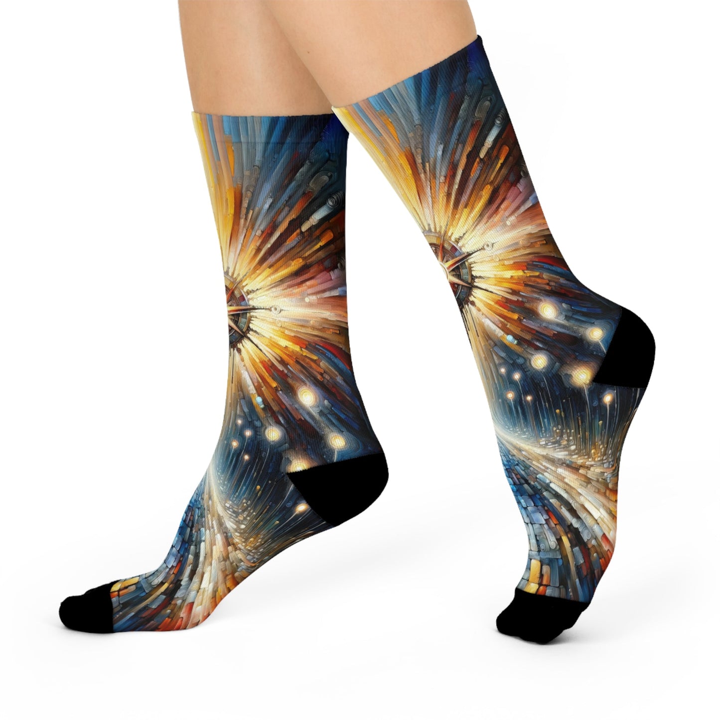 Wisdom Compass Journey Cushioned Crew Socks - ATUH.ART