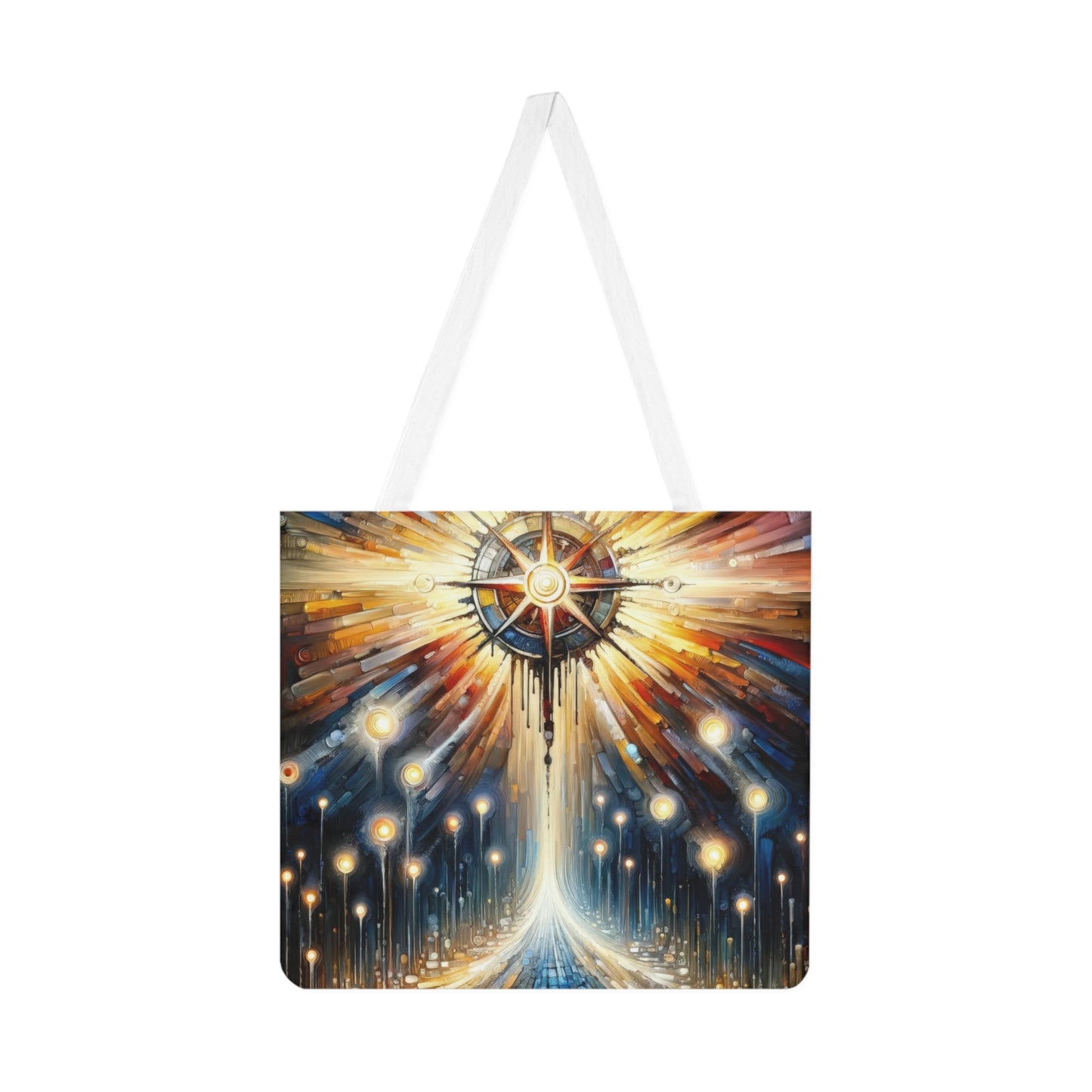 Wisdom Compass Journey Shoulder Tote Bag (AOP) - ATUH.ART