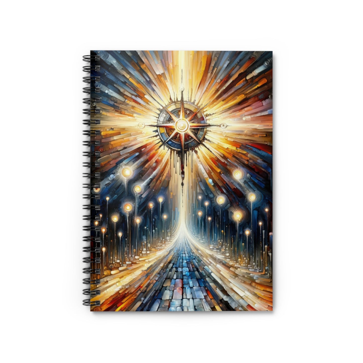 Wisdom Compass Journey Spiral Notebook - Ruled Line - ATUH.ART