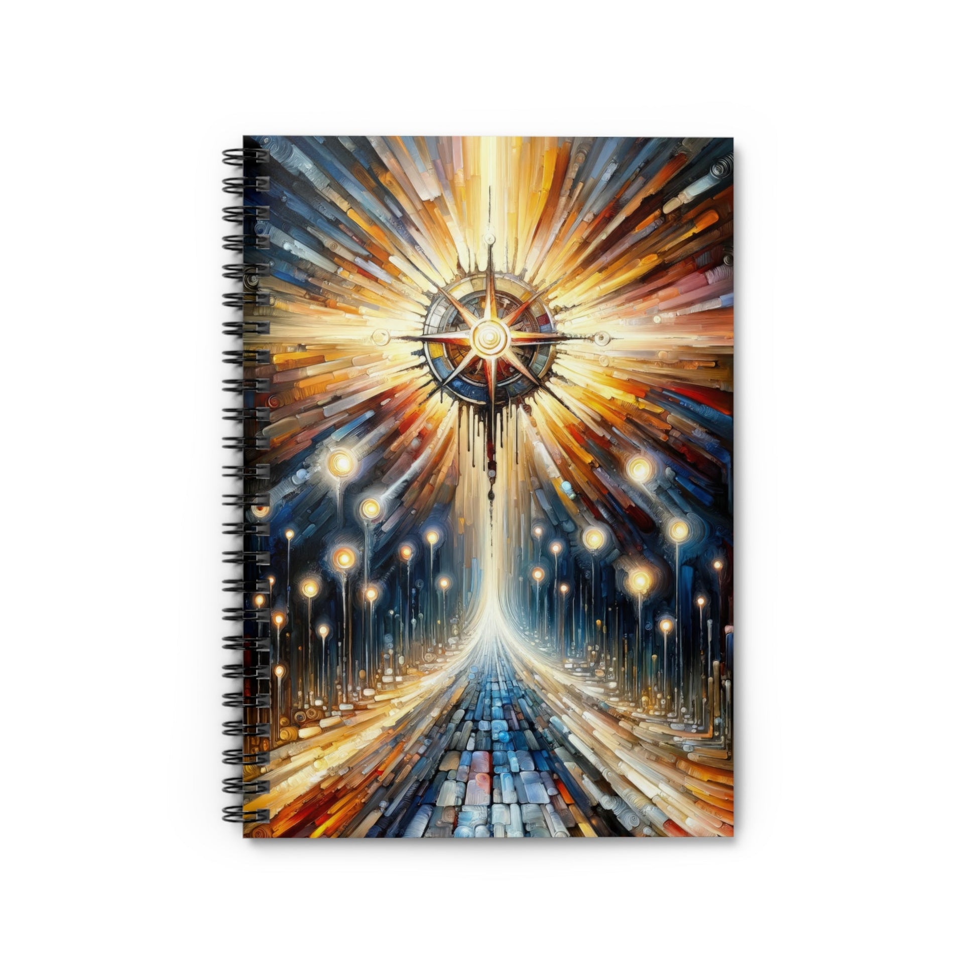 Wisdom Compass Journey Spiral Notebook - Ruled Line - ATUH.ART