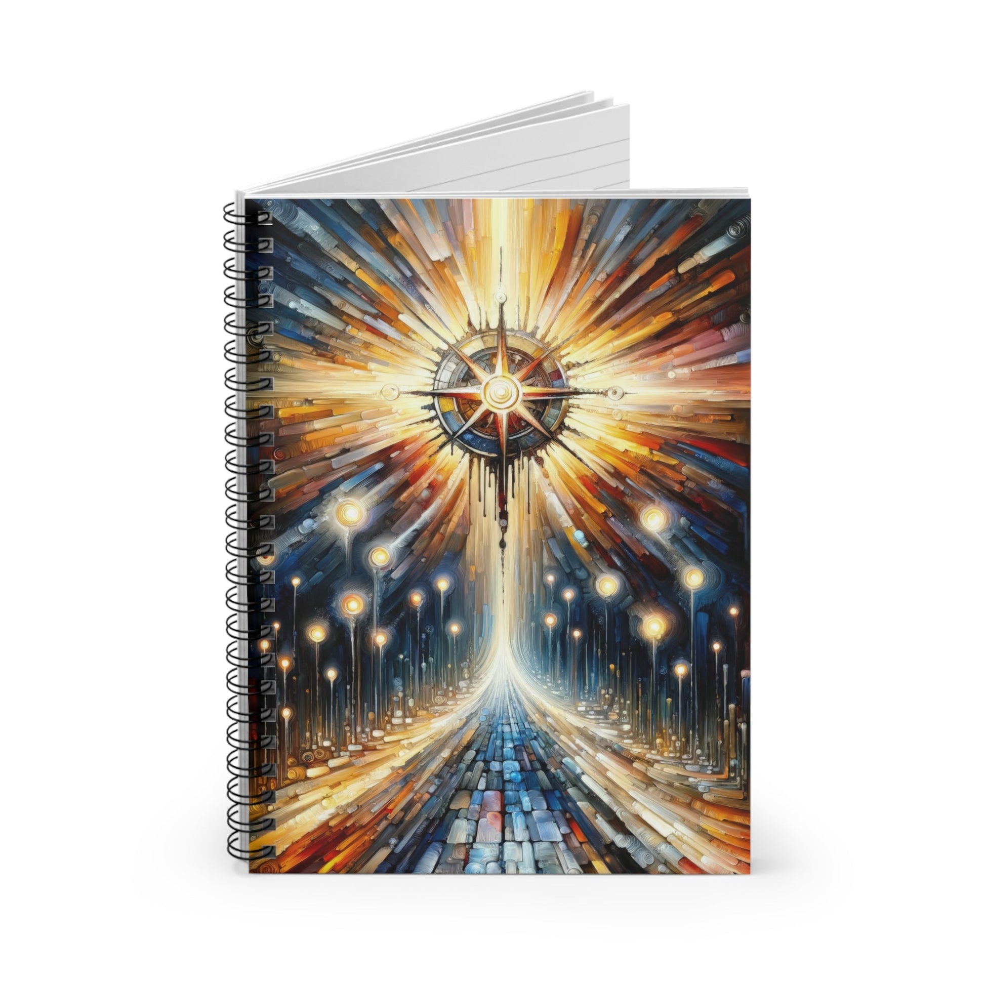 Wisdom Compass Journey Spiral Notebook - Ruled Line - ATUH.ART