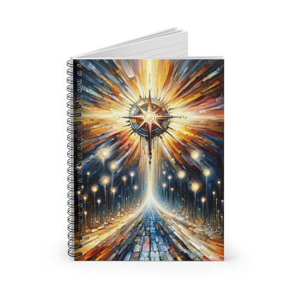 Wisdom Compass Journey Spiral Notebook - Ruled Line - ATUH.ART