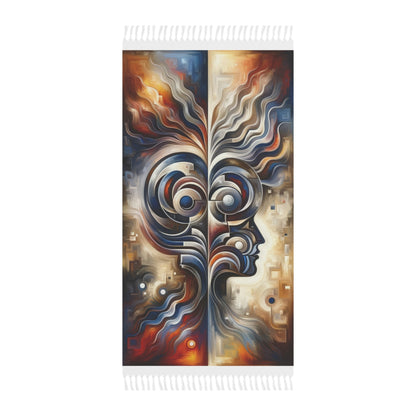Wisdom Confluence Tachism Boho Beach Cloth - ATUH.ART