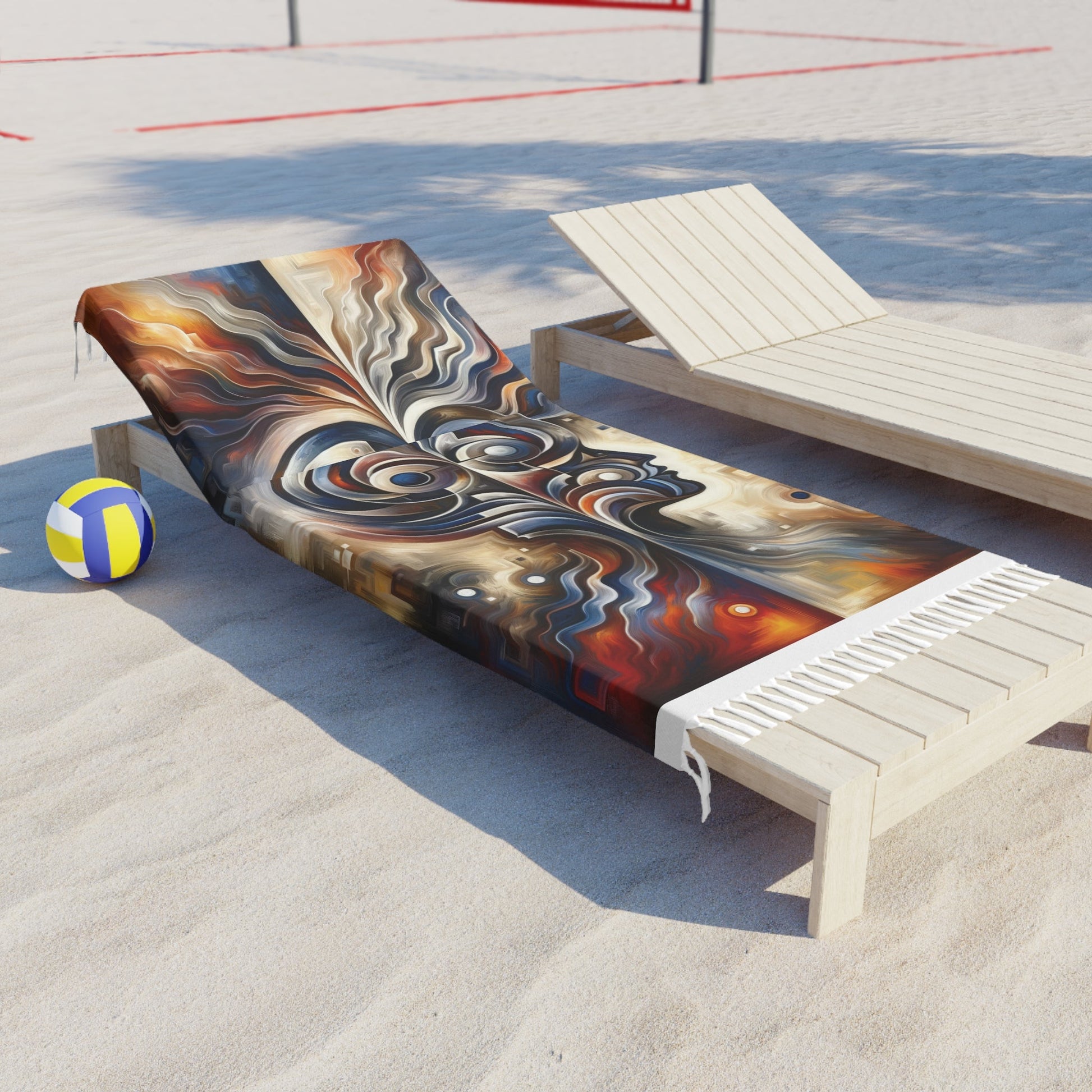 Wisdom Confluence Tachism Boho Beach Cloth - ATUH.ART
