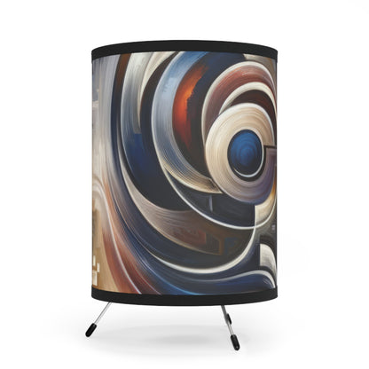 Wisdom Confluence Tachism Tripod Lamp with High-Res Printed Shade, US\CA plug - ATUH.ART