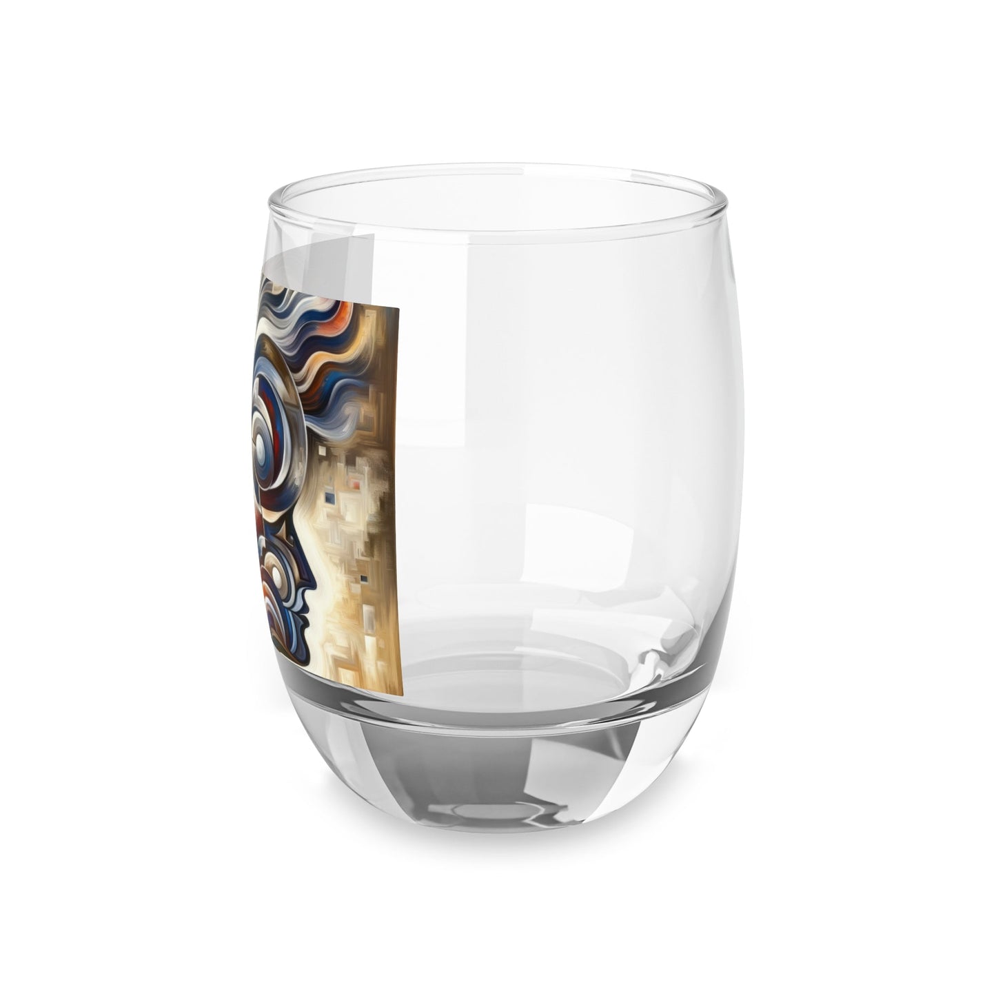 Wisdom Confluence Tachism Whiskey Glass - ATUH.ART