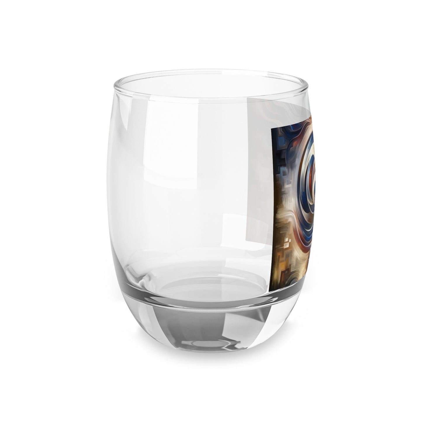 Wisdom Confluence Tachism Whiskey Glass - ATUH.ART