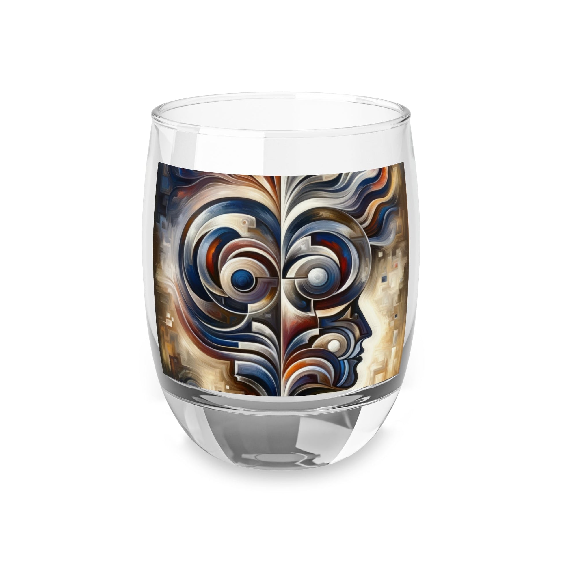 Wisdom Confluence Tachism Whiskey Glass - ATUH.ART