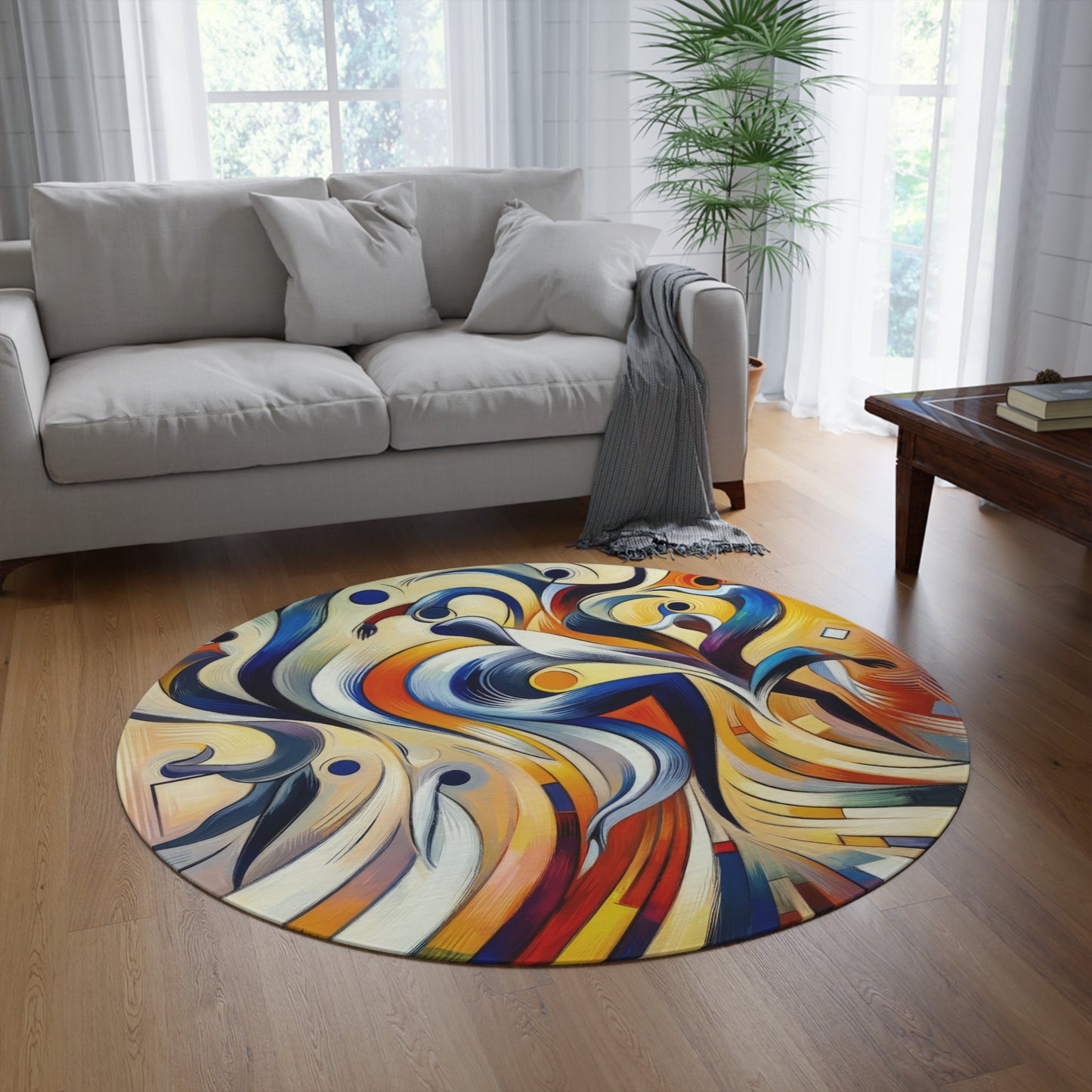 Wisdom Dance Inquiry Round Rug - ATUH.ART
