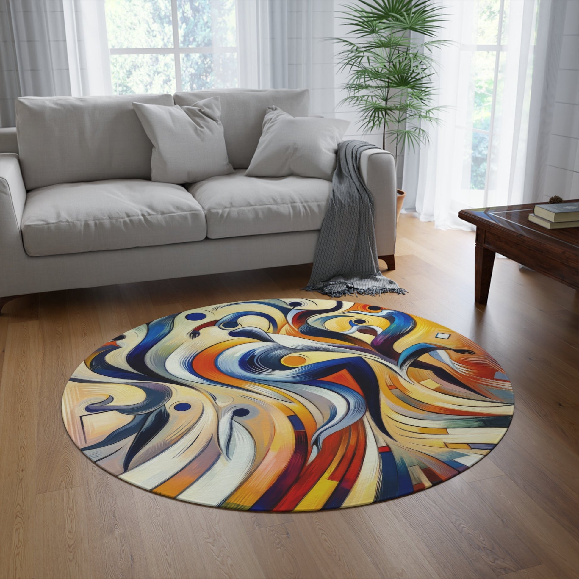 Wisdom Dance Inquiry Round Rug - ATUH.ART