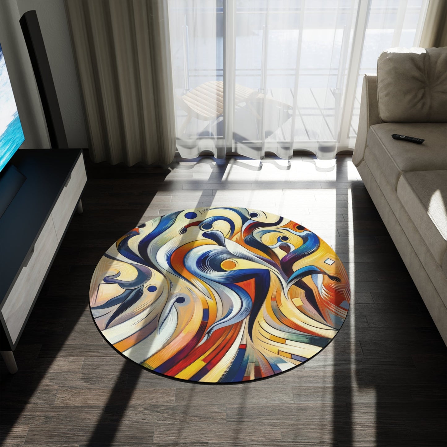 Wisdom Dance Inquiry Round Rug - ATUH.ART