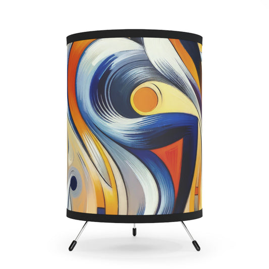 Wisdom Dance Inquiry Tripod Lamp with High-Res Printed Shade, US\CA plug - ATUH.ART