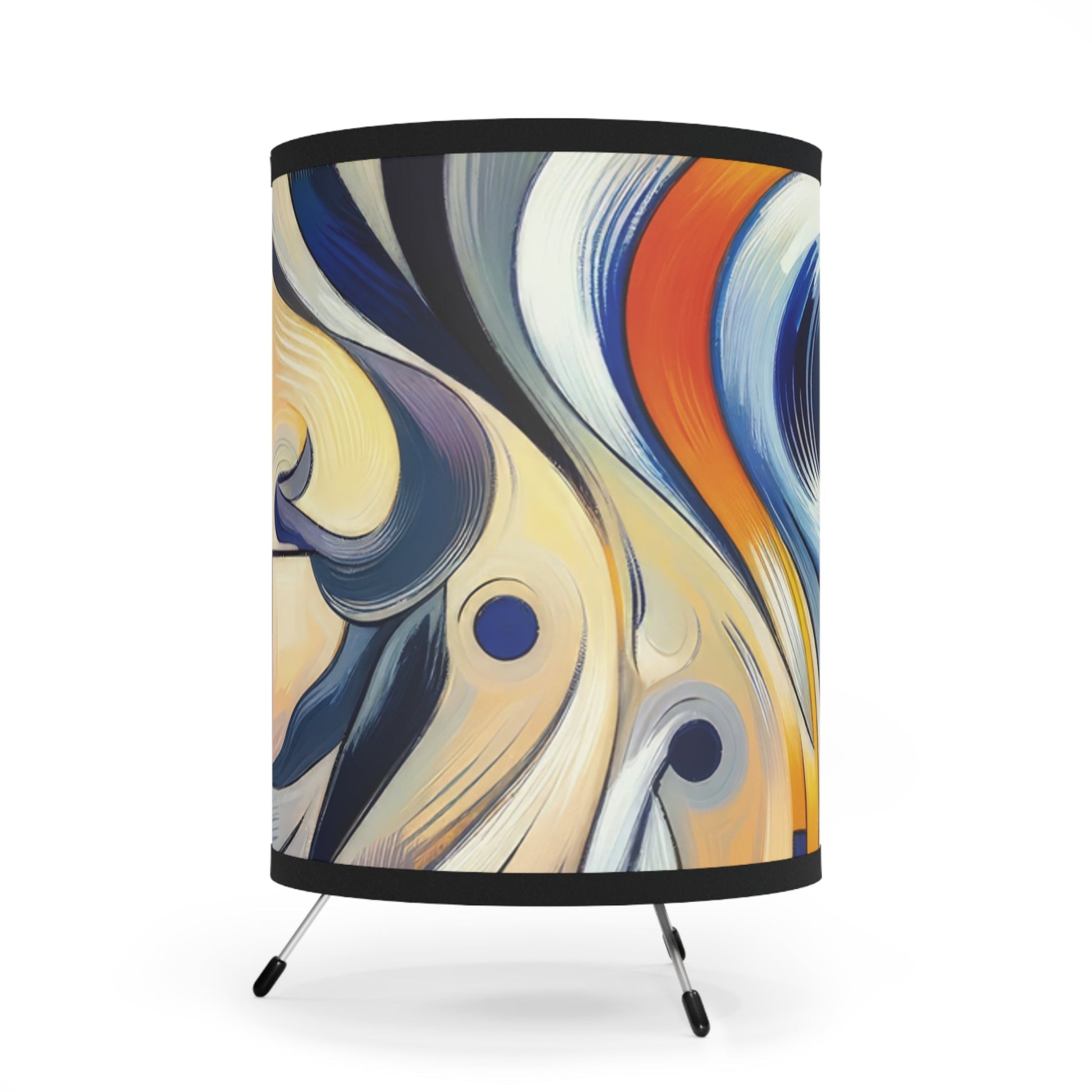 Wisdom Dance Inquiry Tripod Lamp with High-Res Printed Shade, US\CA plug - ATUH.ART