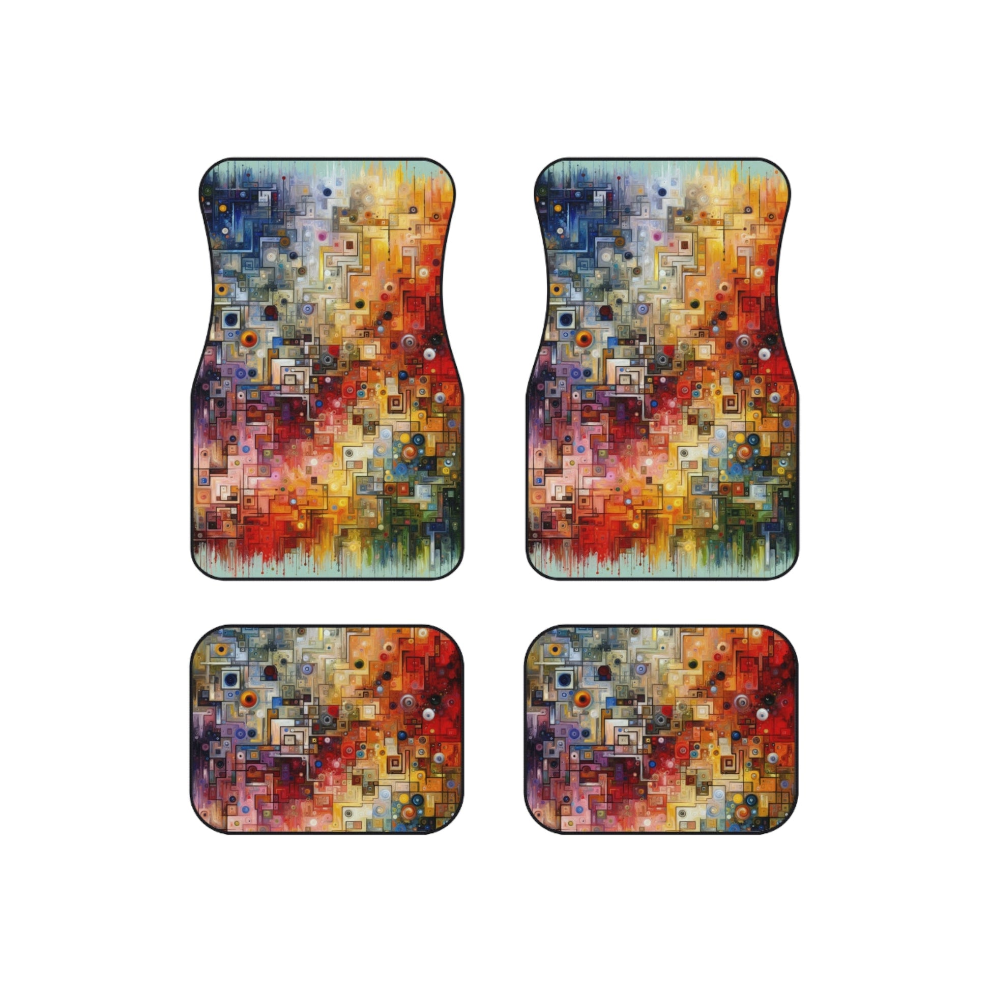 Witty Conversation Tapestry Car Mats (Set of 4) - ATUH.ART