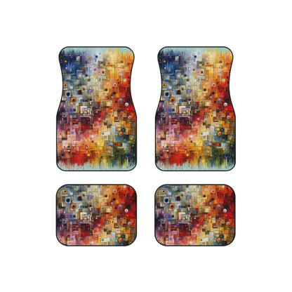 Witty Conversation Tapestry Car Mats (Set of 4) - ATUH.ART