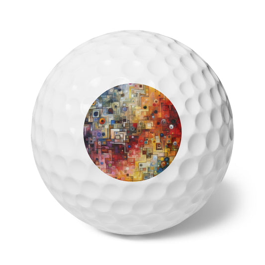 Witty Conversation Tapestry Golf Balls, 6pcs - ATUH.ART