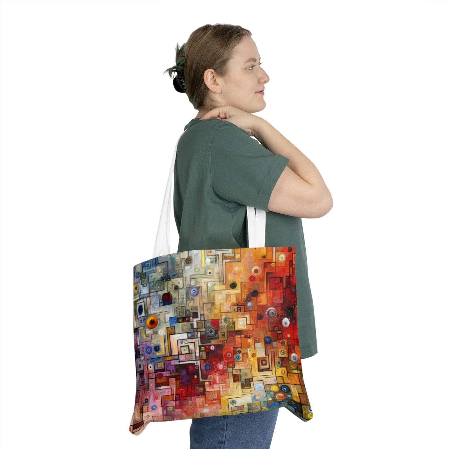 Witty Conversation Tapestry Shoulder Tote Bag (AOP) - ATUH.ART