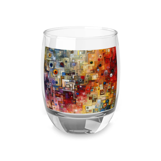 Witty Conversation Tapestry Whiskey Glass - ATUH.ART