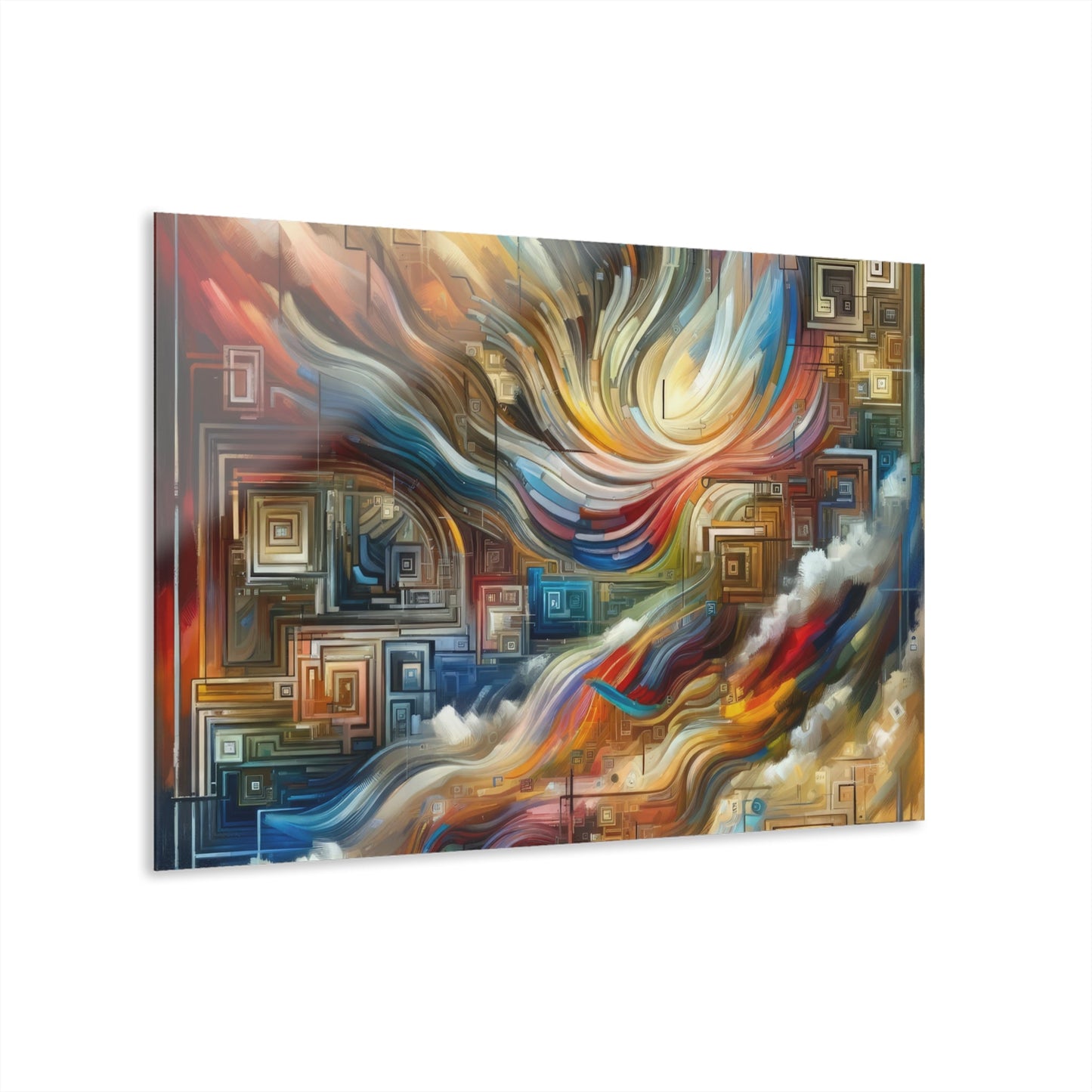 Woven Progress Tapestry Acrylic Prints (French Cleat Hanging) - ATUH.ART