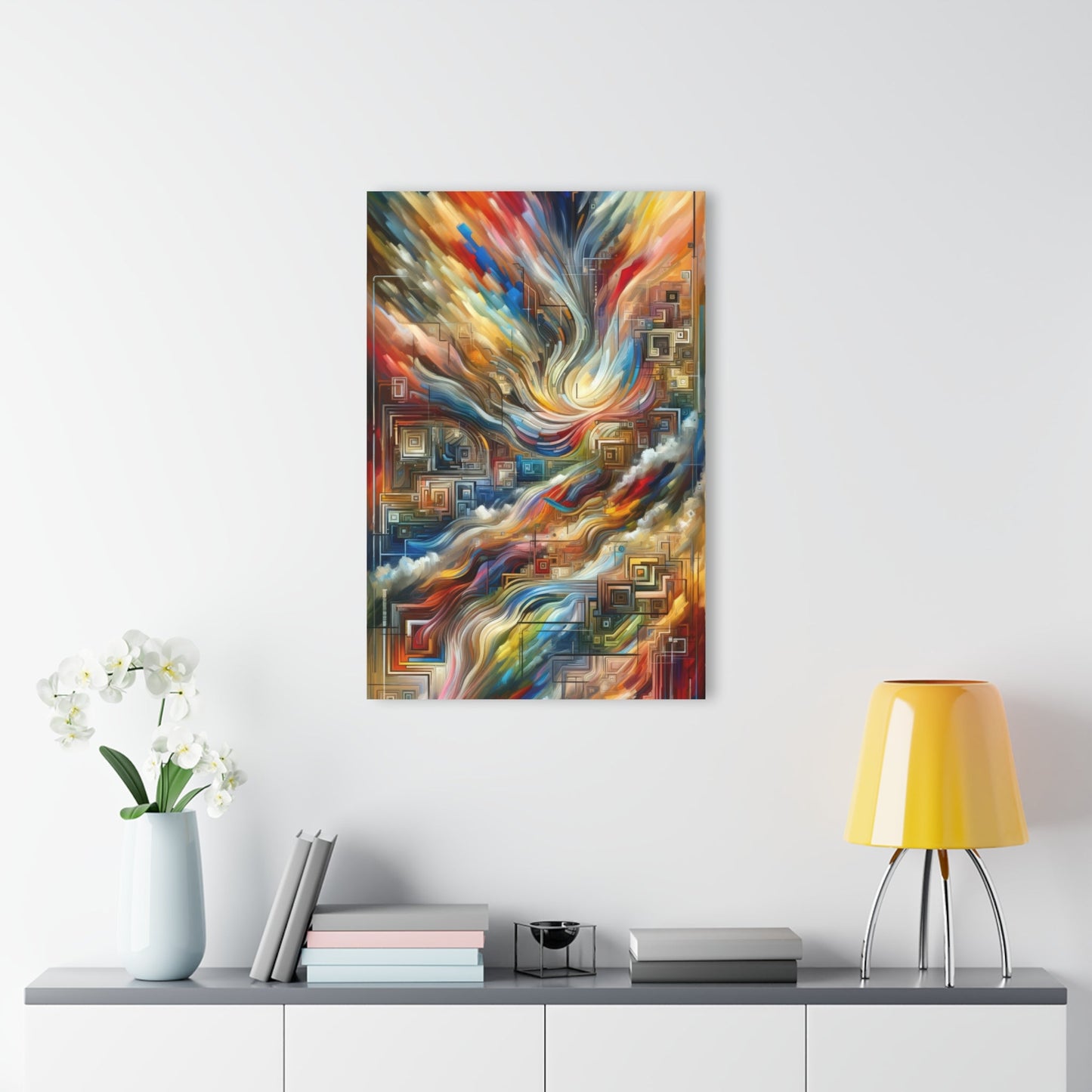 Woven Progress Tapestry Acrylic Prints (French Cleat Hanging) - ATUH.ART