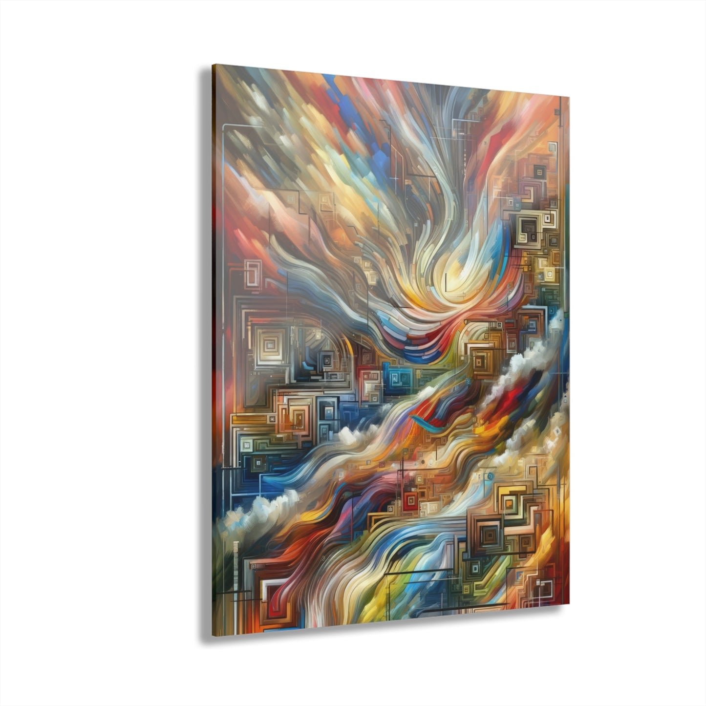Woven Progress Tapestry Acrylic Prints (French Cleat Hanging) - ATUH.ART