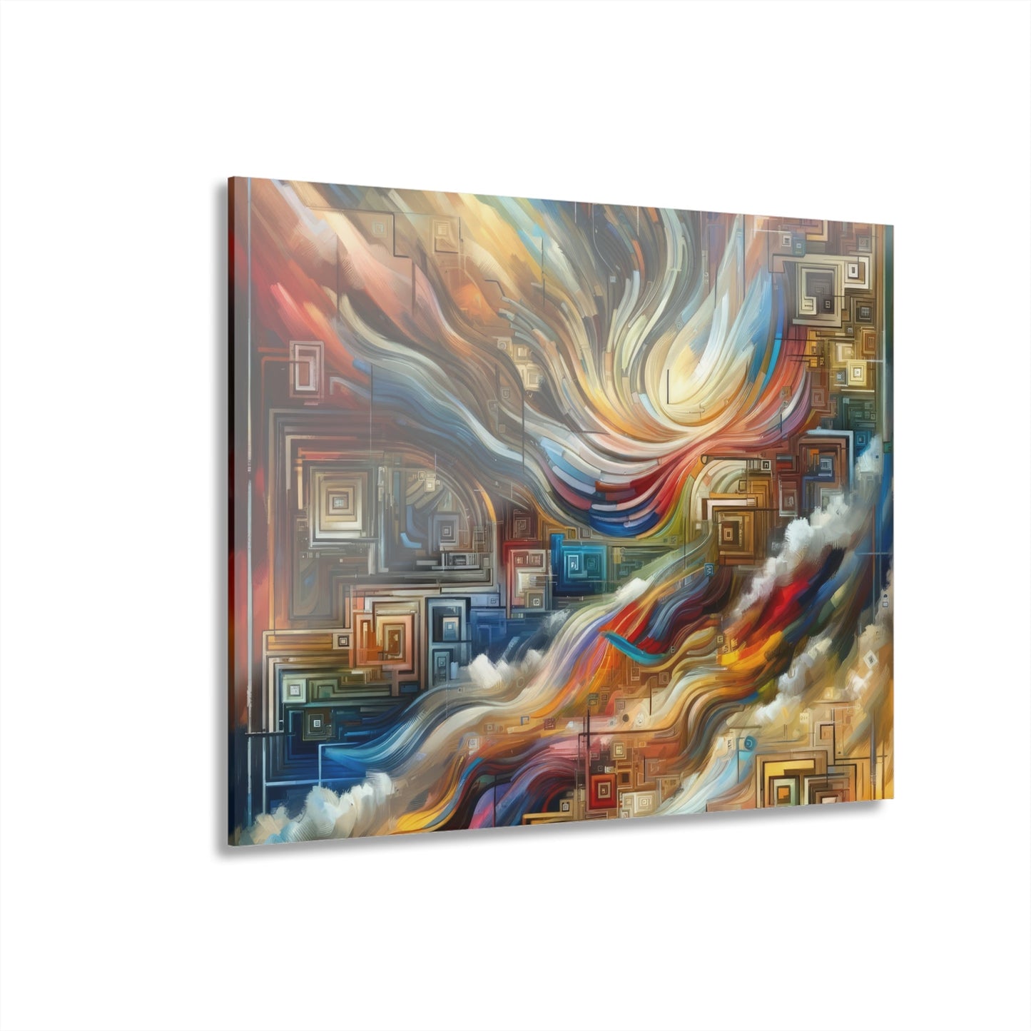 Woven Progress Tapestry Acrylic Prints (French Cleat Hanging) - ATUH.ART