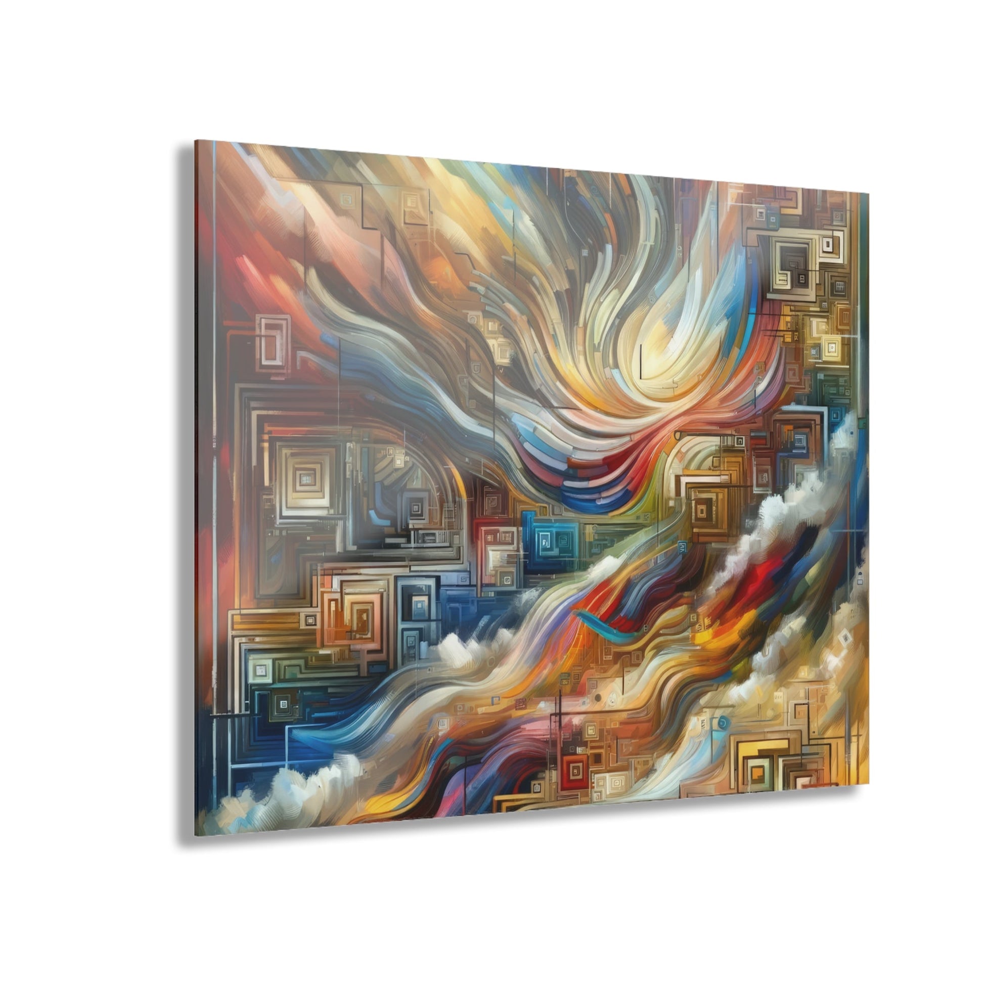 Woven Progress Tapestry Acrylic Prints (French Cleat Hanging) - ATUH.ART