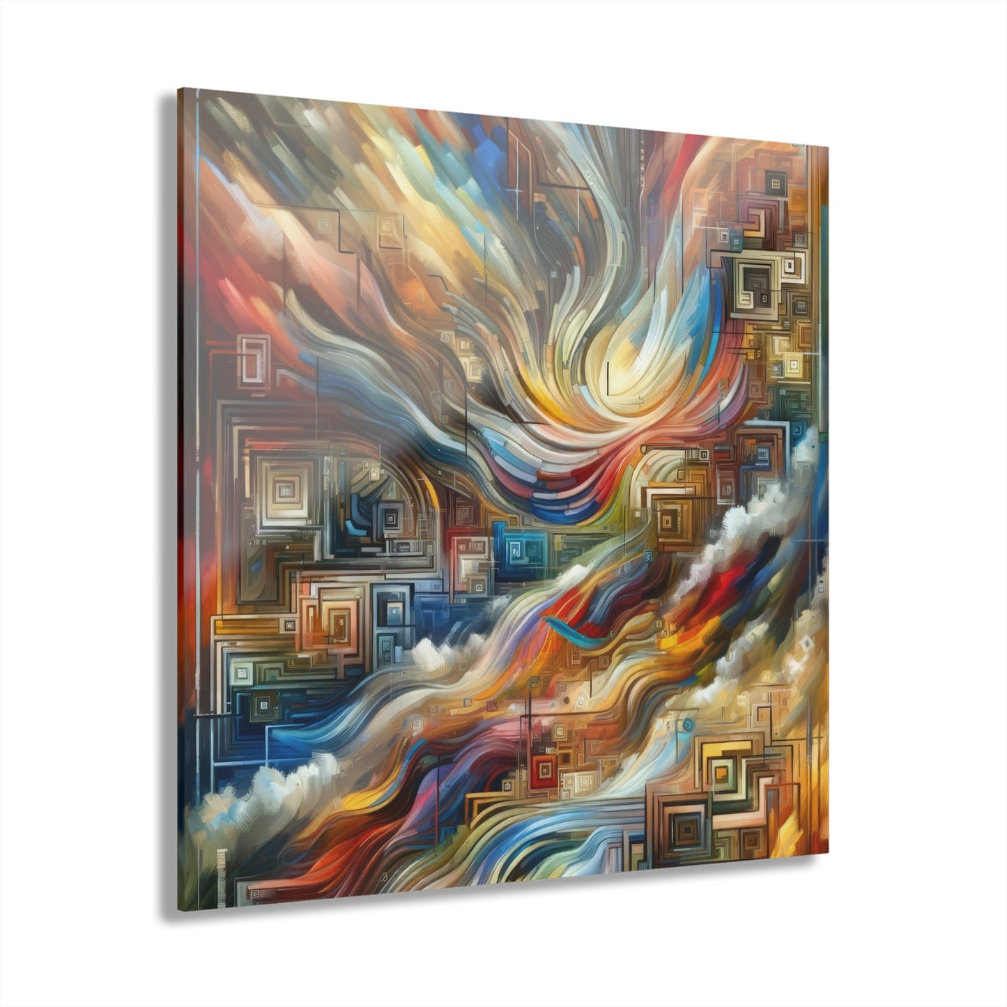 Woven Progress Tapestry Acrylic Prints (French Cleat Hanging) - ATUH.ART