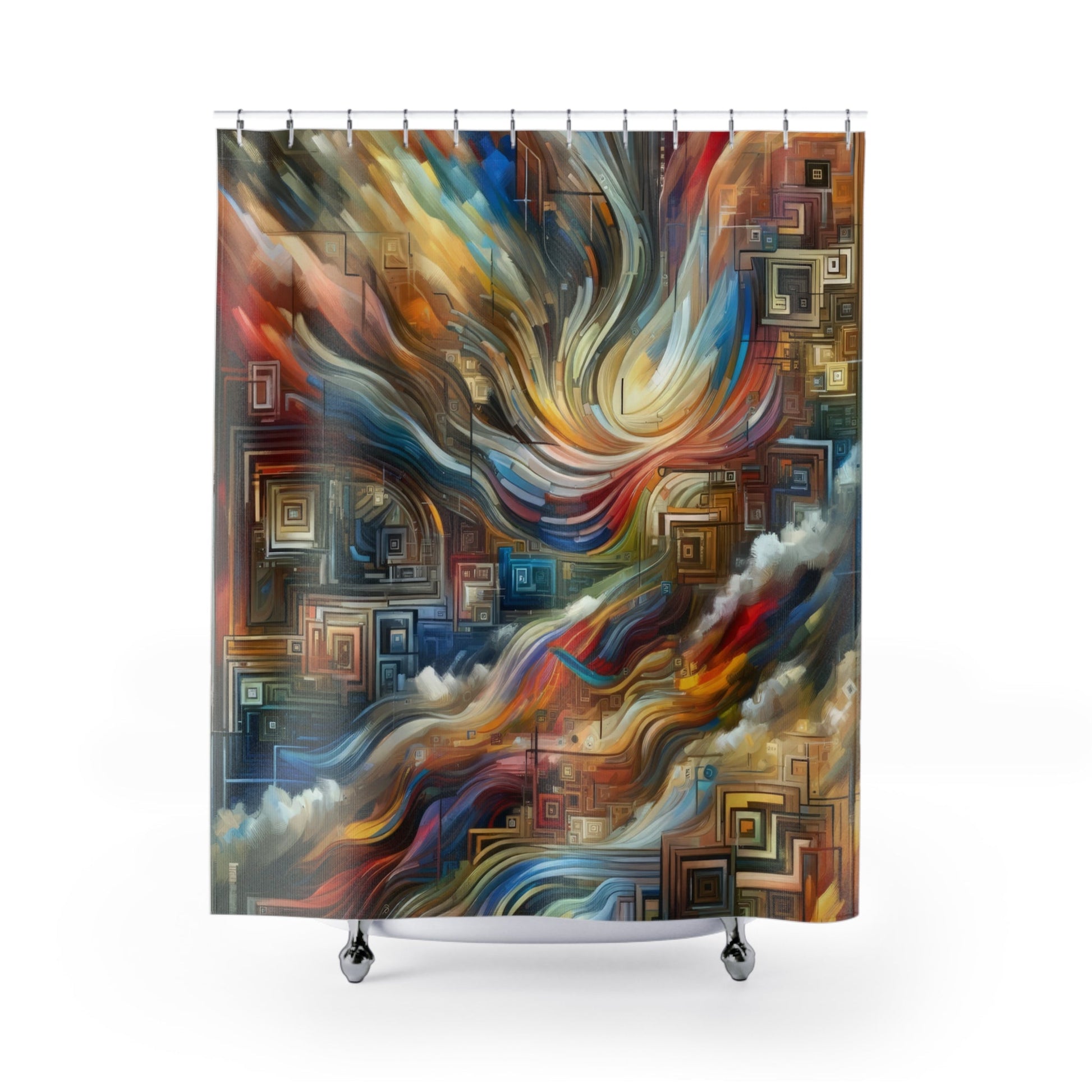 Woven Progress Tapestry Shower Curtains - ATUH.ART
