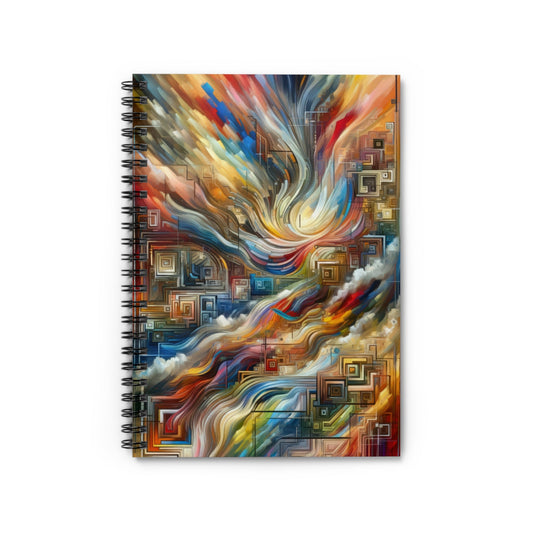 Woven Progress Tapestry Spiral Notebook - Ruled Line - ATUH.ART